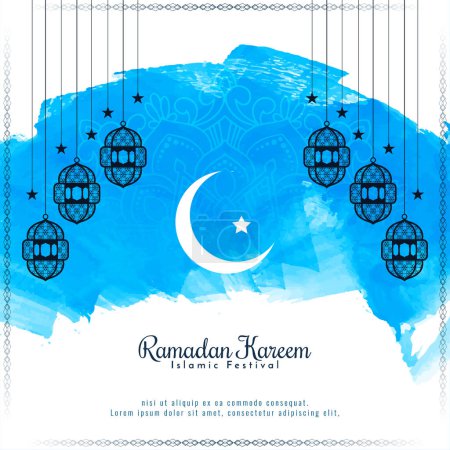 Ramadan Kareem beautiful Islamic festival cultural background design vector
