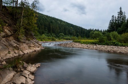 Téléchargez les photos : Rivière de montagne Svitca dans la région de Gorgany des Carpates, Ukraine - en image libre de droit