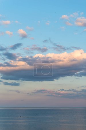 Photo for Black sea during sunset in summer near Odesa, Ukraine - Royalty Free Image