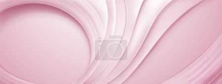 Ilustración de Fondo abstracto con líneas curvas onduladas en colores rosados - Imagen libre de derechos