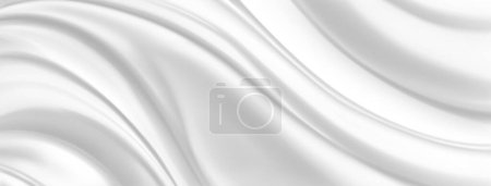 Ilustración de Fondo abstracto con superficie ondulada plegada en colores blancos - Imagen libre de derechos