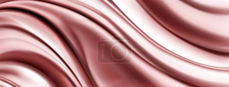 Ilustración de Fondo abstracto con superficie ondulada plegada en colores rosados - Imagen libre de derechos