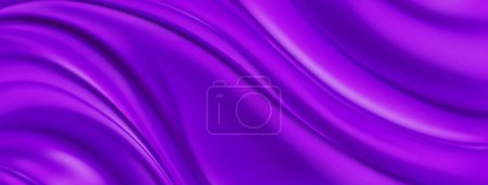 Ilustración de Fondo abstracto con superficie ondulada plegada en colores púrpura - Imagen libre de derechos