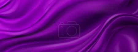 Ilustración de Fondo abstracto con superficie ondulada en colores púrpura oscuro - Imagen libre de derechos