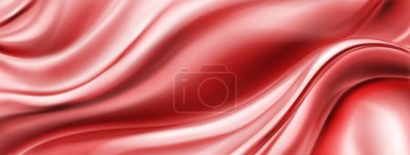 Ilustración de Fondo abstracto con superficie ondulada en colores rojos - Imagen libre de derechos