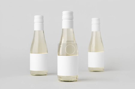 Photo for Small white wine bottle mockup. Burgundy, alsace, rhone shape. - Royalty Free Image