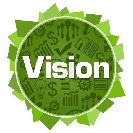 Téléchargez les photos : Vision text written over green background. - en image libre de droit