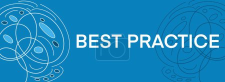Photo for Best Practice text written over blue background. - Royalty Free Image