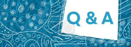 Photo for Q And A - Questions And Answers text written over blue background. - Royalty Free Image