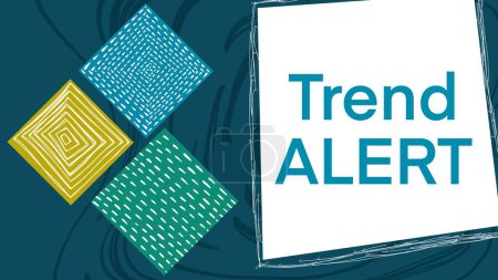 Trend Alert text written over colorful background.