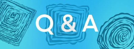 Photo for Q And A - Questions And Answers text written over blue background. - Royalty Free Image