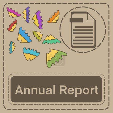Annual Report concept image with text and related symbol.