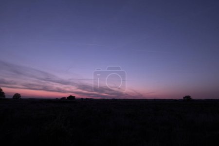 Evening sky above the Dwingelderveld, Netherland