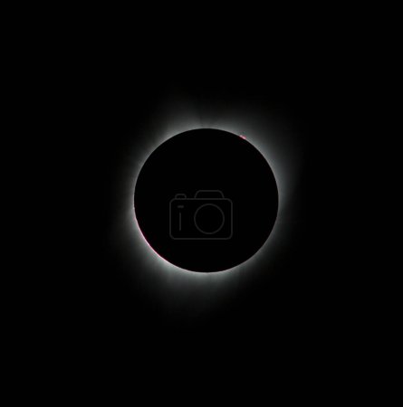 Éclipse de soleil 21 août 2017 à Agate Fossil Beds National Monument in Nebraska, États-Unis