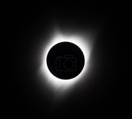 Photo for Sun eclipse August 21, 2017 at Agate Fossil Beds National Monument in Nebraska, US - Royalty Free Image