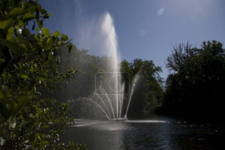 Fountain in park Sonsbeek in Arnhem, Netherlands
