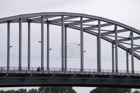 Photo for Detail of the John Frost Bridge in Arnhem, Netherlands - Royalty Free Image