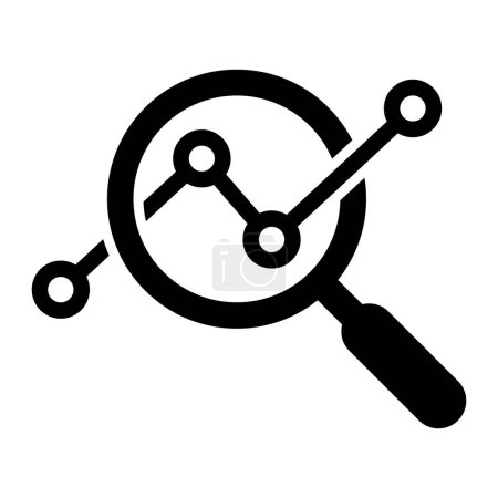 Illustration for Analysis icon. Analytics symbol, analyzing vector sign. Marketing Research icon. Finance monitoring symbol. - Royalty Free Image