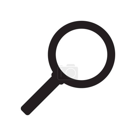 Illustration for Loupe icon. Search icon. Magnifying glass icon, vector magnifier symbol. - Royalty Free Image