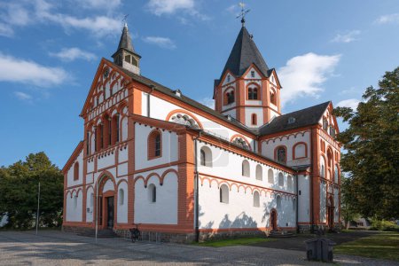 Photo for Panoramic image of Saint Peter church against blue sky, Sinzig, Germany - Royalty Free Image