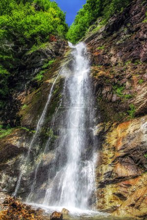 Sutovsky waterfall in Litte Fatra mountains in Slovakia