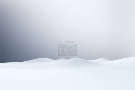Photo for Beautiful bright snow landscape, winter season copy space background. - Royalty Free Image