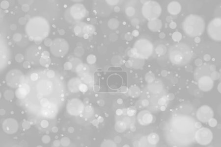 Photo for Sliver white blurred circle bokeh winter illustration - Royalty Free Image