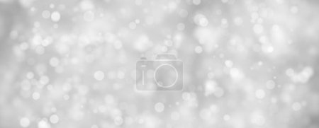 Photo for Silver white blurred circle shapes illustration background. Copy space. - Royalty Free Image