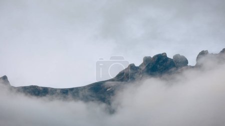 Photo for Extreme Close-up image of beautiful Mount Kinabalu, Sabah, Borneo - Royalty Free Image