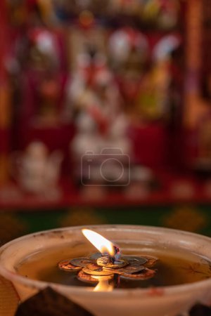 Photo for Burning Praying Stick on Chinese Temple - Royalty Free Image