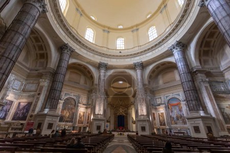 Photo for OROPA, ITALY, OCTOBER 30, 2022 - View of the inner of Oropa Sanctuary, marian sanctuary dedicated to the Black Madonna, Biella province, Piedmont, Italy - Royalty Free Image