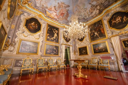 Foto de GENOA, ITALIA, 28 DE ABRIL DE 2023 - El interior del Palacio de Spinola, Génova, Italia - Imagen libre de derechos