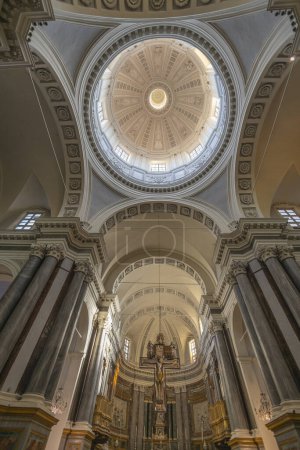 Photo for VERCELLI, ITALY, NOVEMBER 25, 2023 - The inner dome of the Cathedral of Sant'Eusebio in the city of Vercelli, Piedmont, Italy - Royalty Free Image