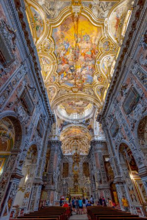 Photo for PALERMO, ITALY, JUNE 15, 2023 - Inner of Church of Santa Caterina d'Alessandria in the historic center of Palermo, Sicily, Italy - Royalty Free Image