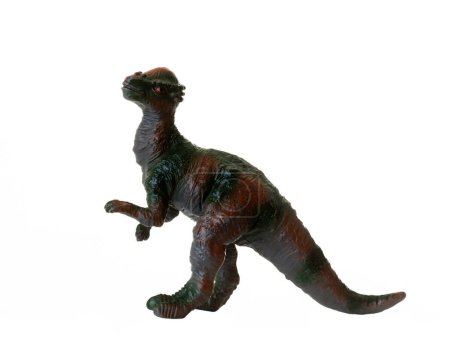 Téléchargez les photos : Réplique jouet d'un pachycéphalosaure isolé sur fond blanc - en image libre de droit