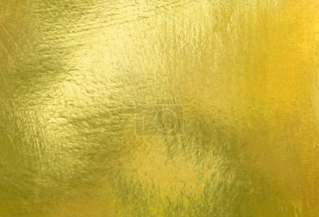 Photo for Shiny yellow leaf gold foil texture background - Royalty Free Image