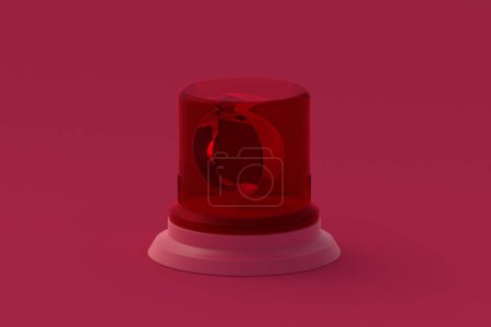 Photo for Flasher of magenta on red background. Color of the year 2023. 3d render - Royalty Free Image