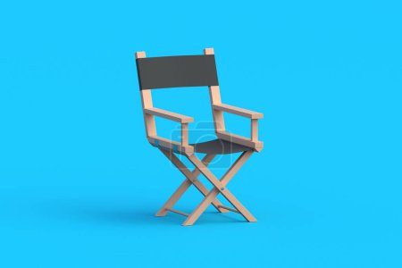 Photo for Director chair. Movie industry concept. Cinema production. Professional collapsible armchair. Movie premiere. Equipment for studio. 3d render - Royalty Free Image