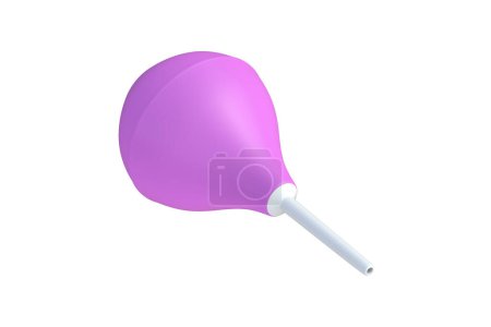Enema isolated on white background. 3d render