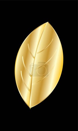 Photo for Golden flower leaf leaves abstract background premium vector art - Royalty Free Image