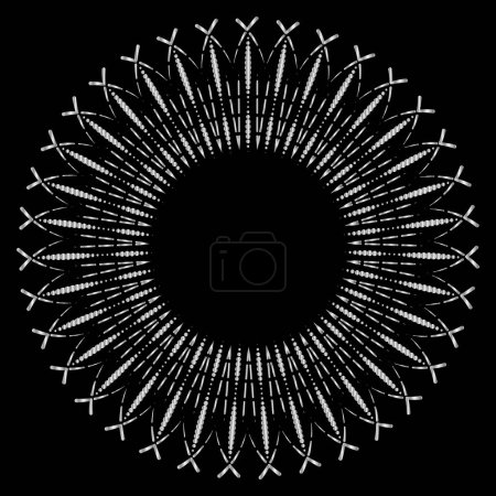 Photo for Sun ray fire flare blast burst explosion effect EPS File for editing as you wish. NO size limitation as the file is vector. Premium metallic gradient pattern mandala repetitive design symbol vector fireworks night shot sky shots. - Royalty Free Image