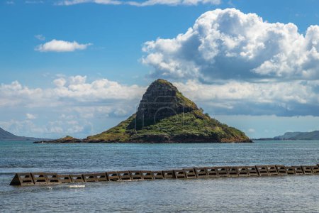 Exposure done in Kualoa Regional Park, were you can view Mokolii island, more widely referred to as Chinamans Island Hat, located in Oahu Island, Hawaii, very close to Kuala Ranch known as the location where Jurassic Park was filmed.