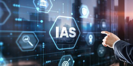 Téléchargez les photos : IAS International Accounting Standards. Financial statements. - en image libre de droit