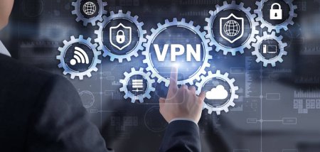 Téléchargez les photos : VPN proxy réseau privé virtuel et concept ssl. - en image libre de droit