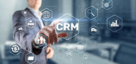 Photo for CRM Customer Relationship Management. Customer orientation concept. - Royalty Free Image