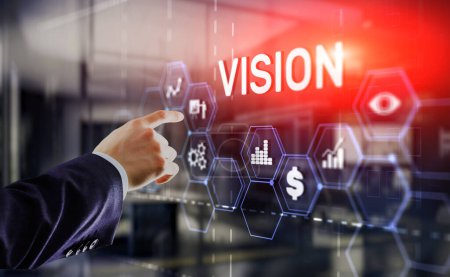 Téléchargez les photos : Vision Orientation Inspiration future des entreprises Concept de motivation. - en image libre de droit