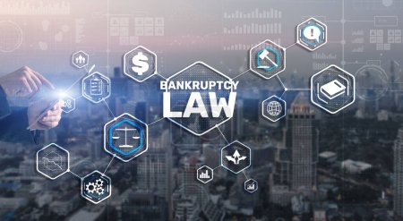 Photo for Bankruptcy law concept. Insolvency law. Company has problems. - Royalty Free Image