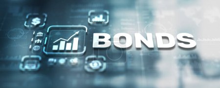 Bond Finance Banking Technology Konzept. Handelsmarkt.