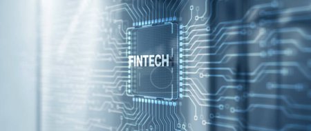 Téléchargez les photos : Fintech technologie financière argent numérique internet banking concept. - en image libre de droit