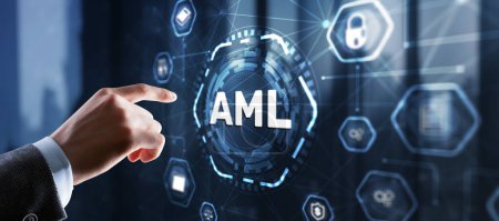Téléchargez les photos : AML Anti Money Laundering Financial Bank Business Technology Concept. - en image libre de droit